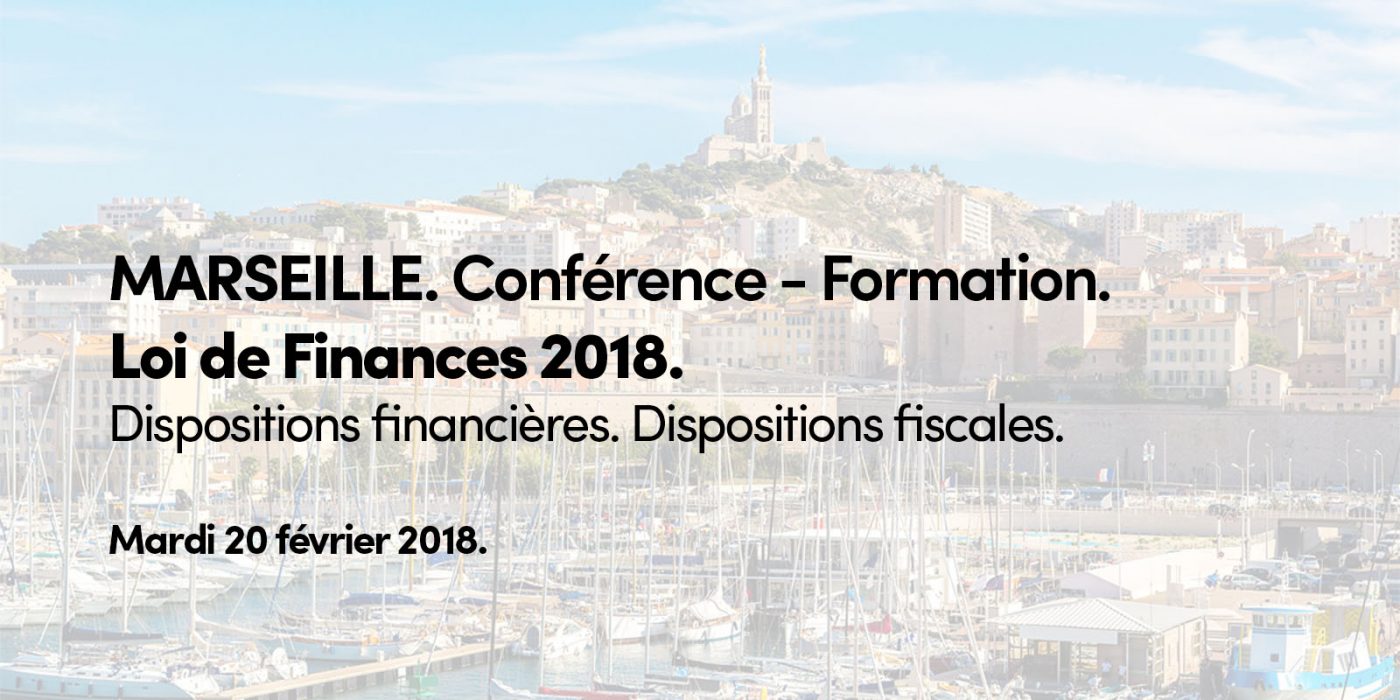 Seldon Finance Finindev Conférence Formation Loi de Finances 2018 Marseille